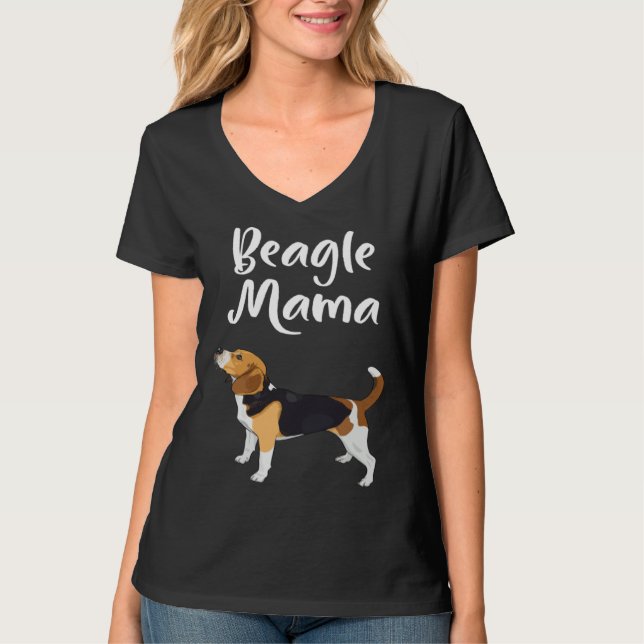 Cute Husky Mama Womens Dog Mom   3 T Shirt (Framsida)