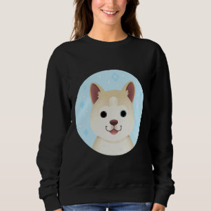 Cute Husky Porträtt T Shirt