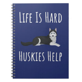 Cute Husky Themed Gifts Siberian Lover Dog Owner Anteckningsbok