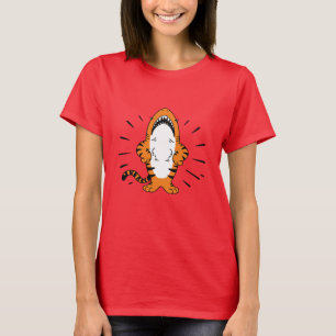 CUTE HYBRID SHARK TIGER TECKNAD T SHIRT