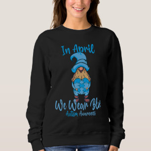 Cute i april.. Vi Bära Blue Autism Awareness Påsk T Shirt