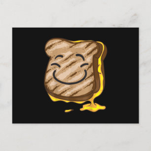 Cute I Heart Lycklig Grilled Cheese Sandwich Gift Meddelande Vykort