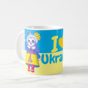 Cute "I Heart Ukraina"-spelaren för Ukraina Mugg