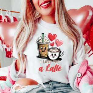 Cute I KÄRLEK är du en liten kaffe T Shirt