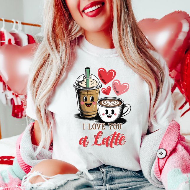 Cute I KÄRLEK är du en liten kaffe T Shirt (Skapare uppladdad)