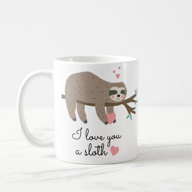 Cute I kärlek är en slätting Kaffemugg (Vänster)