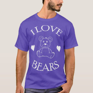 Cute I Kärlek-björnsaxar Bear Älskare570 T Shirt