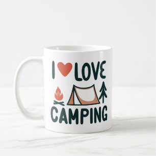 Cute I Kärlek Camping Kaffemugg