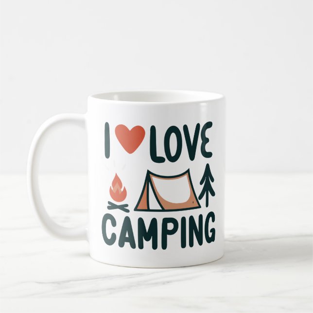 Cute I Kärlek Camping Kaffemugg (Vänster)