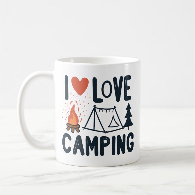 Cute I Kärlek Camping Kaffemugg (Vänster)