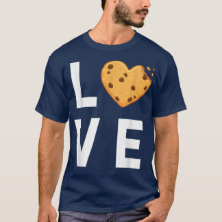 Cute I Kärlek Chocolate Chip Cookies T Shirt