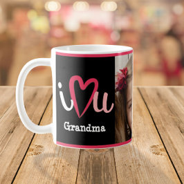 Cute I Kärlek du Hjärtfoto Kaffemugg
