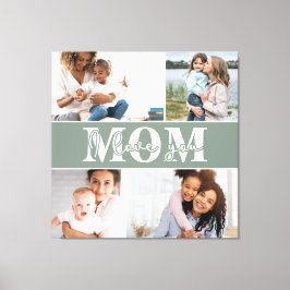 Cute I KÄRLEK DU MAMMA Mors dag Photo Canvastryck