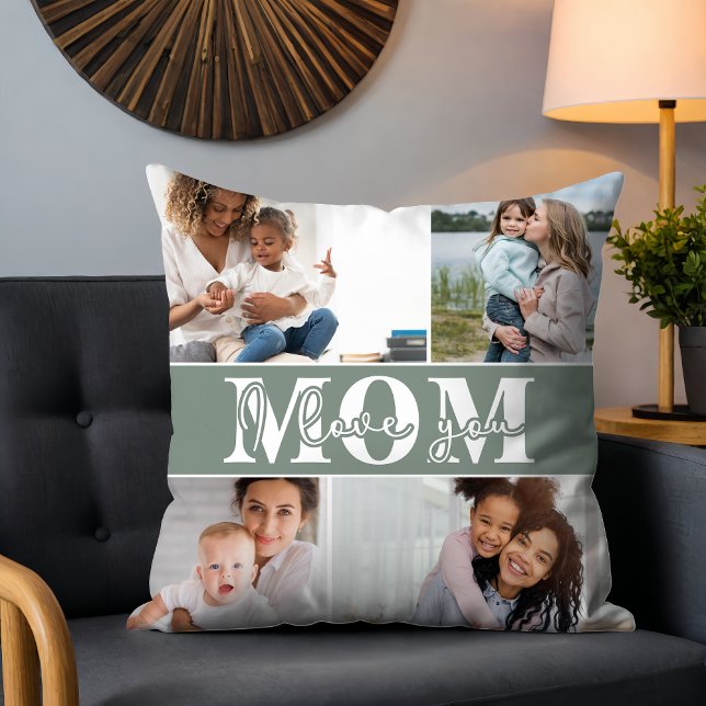 Cute I KÄRLEK DU MAMMA Mors dag Photo Kudde (Skapare uppladdad)