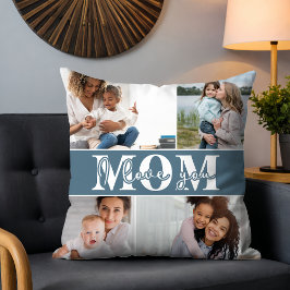 Cute I KÄRLEK DU MAMMA Mors dag Photo Kudde