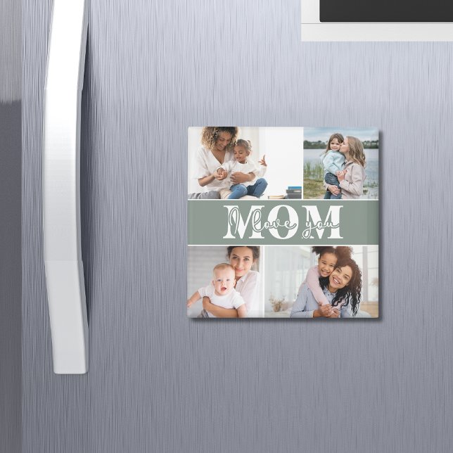 Cute I KÄRLEK DU MAMMA Mors dag Photo Magnet (Skapare uppladdad)