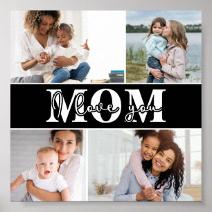 Cute I KÄRLEK DU MAMMA Mors dag Photo Poster
