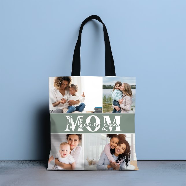 Cute I KÄRLEK DU MAMMA Mors dag Photo Tygkasse (Skapare uppladdad)