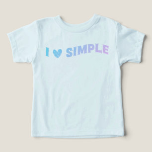 Cute I Kärlek enkel design för barn & Småbarn T Shirt