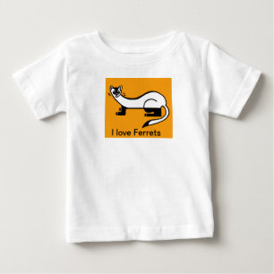 Cute I kärlek FERRETS - Djurgrafik - T Shirt