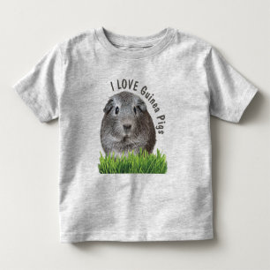Cute I KÄRLEK Guinea-Grisar Anpassningsbar Grått T Shirt