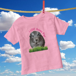Cute I KÄRLEK Guinea Grisar Rosa Anpassningsbar Te T Shirt
