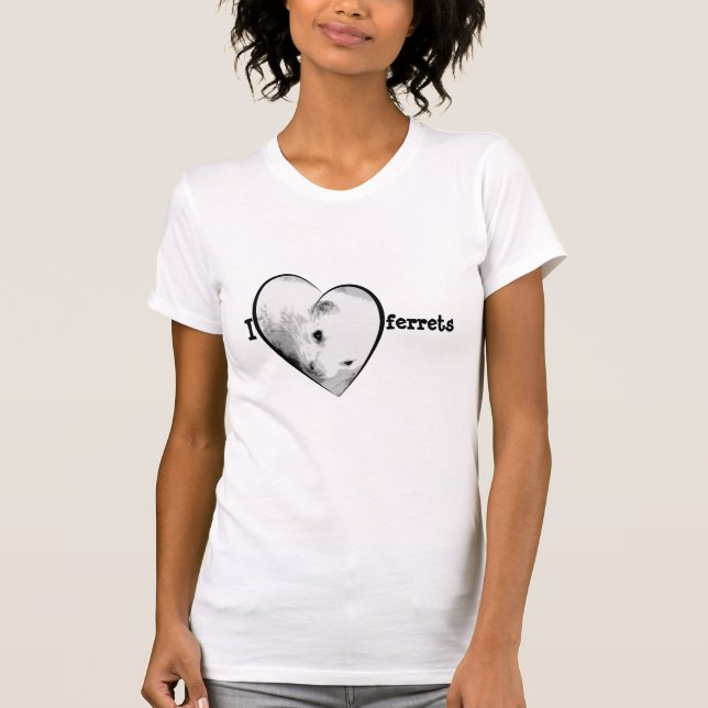 Cute I Kärlek (Heart), illrar (Pullover) Tee Shirt (Framsida)