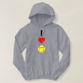 Cute I Kärlek/Heart Softball Womens Fastpich Sport T Shirt