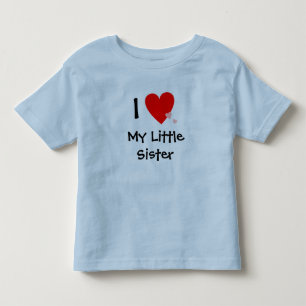 Cute I Kärlek (hjärta) Min lilla syster T Shirt
