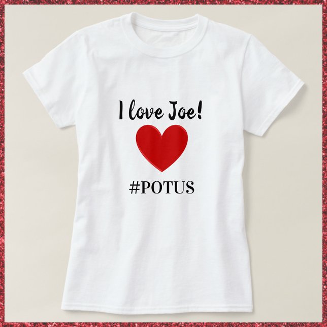 Cute I Kärlek Joe Heart POTUS T Shirt (Skapare uppladdad)