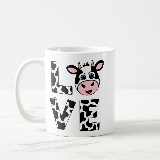 Cute I-Kärlek-kor Kaffemugg (Vänster)