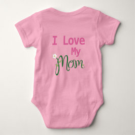 Cute I Kärlek Min Mamma Flicka Rosa T Shirt