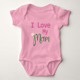 Cute I Kärlek Min Mamma Flicka Rosa T Shirt