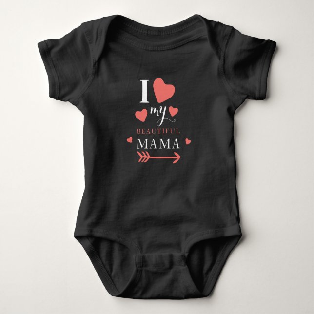 Cute I kärlek min vackra Mamma T Shirt (Framsida)