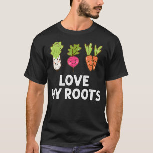 Cute I Kärlek Mina rötter Småbarn Tee, roten gröns T Shirt