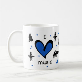 Cute I Kärlek Music Kaffemugg