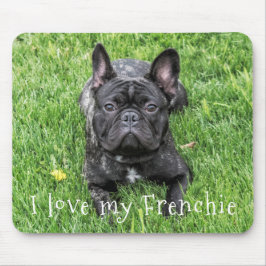 Cute " I Kärlek My Frenchie" Fransk Bulldog Photo Musmatta