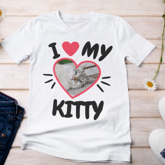 Cute I Kärlek My Kattunge T Shirt (Skapare uppladdad)