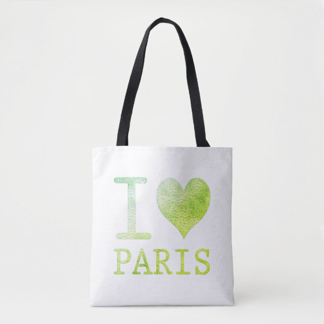 Cute I Kärlek Paris Tote Bag Tygkasse (Framsida)