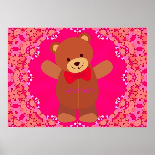 Cute I Kärlek som du Poster Pappert (blank) (Framsidan)