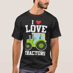 Cute I Kärlek Tractor Children Little Farmer T Shirt