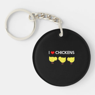Cute I Love Chickens Design Funny Chicken Lover 