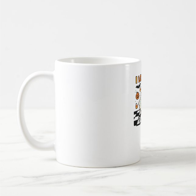 Cute I Love Fall Prevention Physical Therapy Ghost Kaffemugg (Vänster)