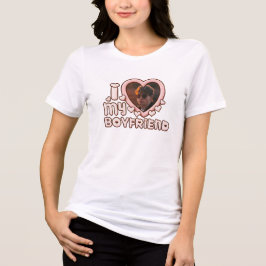 Cute I Love My Boyfriend Custom T Shirt