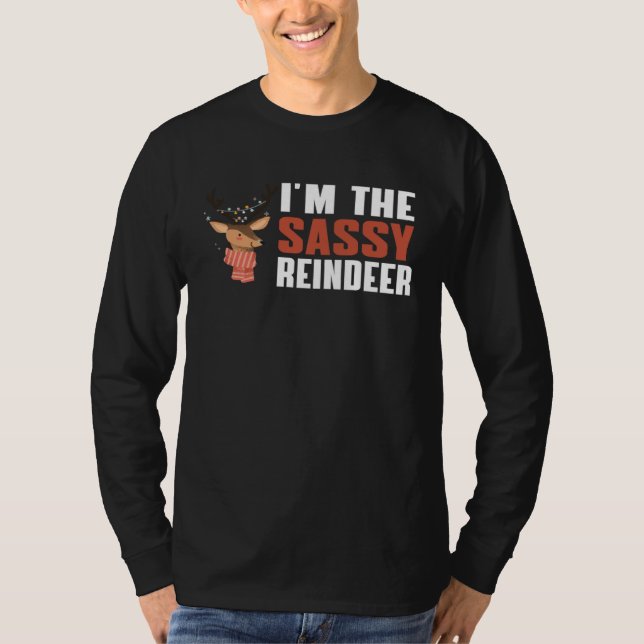 Cute I m Reindeer T Shirt (Framsida)