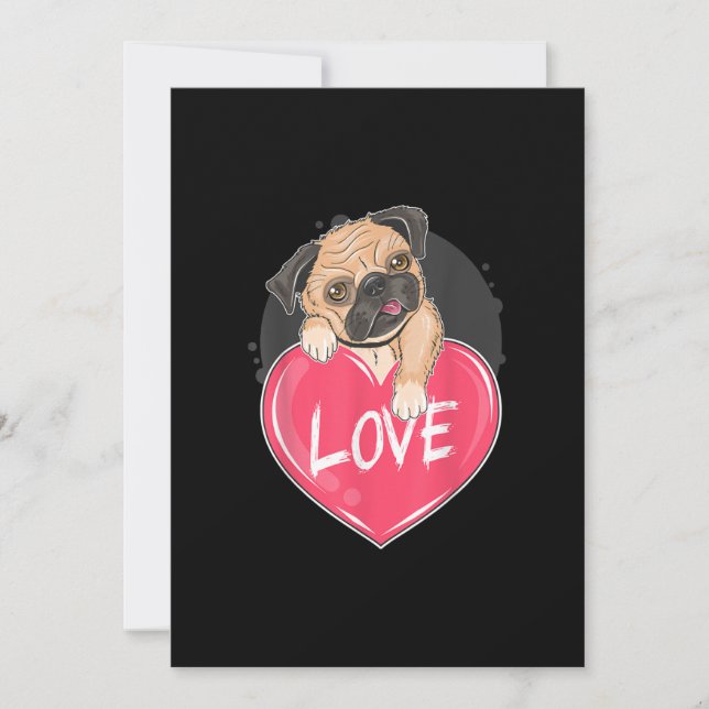 Cute I Steal Hearts Pug | Alla hjärtans dag Gift (Framsida)
