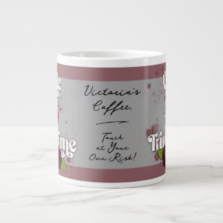 Cute & I ❤️ True Crime.–Personalized Name Jumbo Mugg