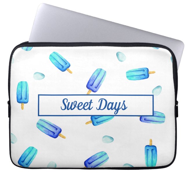 Cute Ice Cream Birthday School Laptop sleeve (Framsidan)