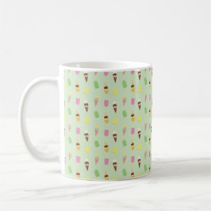Cute Ice Cream Conces, Popsicle Ice Block på Grö Kaffemugg