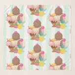 Cute Ice Cream Mönster Sjal<br><div class="desc">En sommartid i mönster med en skål glass med 3 giftiga skopor täckta av godis sprinkles. En glasskon med 3 påsar choklad, vanilj och jordgubbar. En dessertskål fylld med neopolitan smaksatt glass med ett giftigt körsbär på toppen.</div>